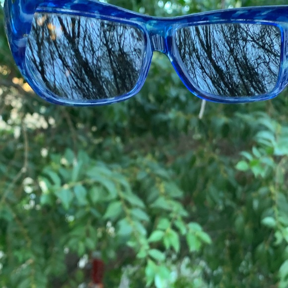 Jonathan Paul Blue Tortoise Chunky Rectangular Sunglasses main image 6